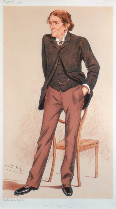 John Scott Burdon-Sanderson, İngiliz fizyolog, 1894 by Leslie Matthew Ward