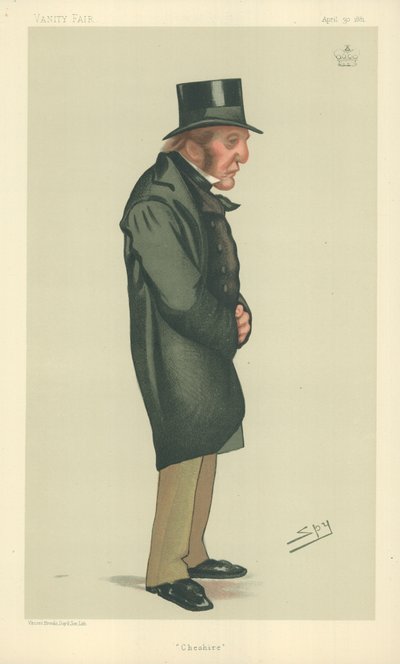 Lord Tollemache, Cheshire, 30 Nisan 1881, Vanity Fair karikatürü by Leslie Matthew Ward