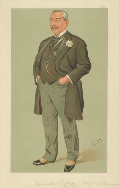 Bay Albert George Sandeman, İngiltere Merkez Bankası, 12 Eylül 1895, Vanity Fair karikatürü by Leslie Matthew Ward
