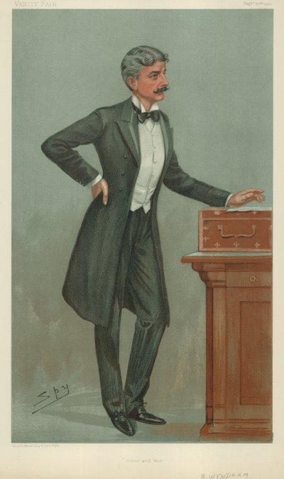 Bay George Wyndham, Dover ve savaş, 20 Eylül 1900, Vanity Fair karikatürü by Leslie Matthew Ward