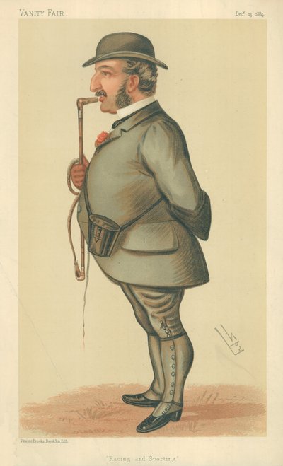 Bay Leopold de Rothschild, Yarış ve spor, 13 Aralık 1884, Vanity Fair karikatürü by Leslie Matthew Ward