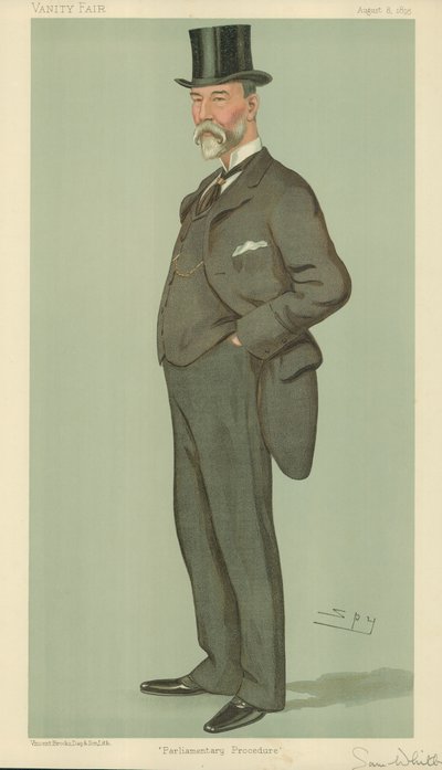 Bay Samuel Whitbread, Parlamento prosedürü, 8 Ağustos 1895, Vanity Fair karikatürü by Leslie Matthew Ward