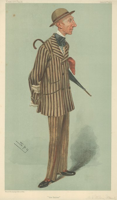 Bay William Crawfurd Stirling-Stuart, Şapkacı, 23 Haziran 1904, Vanity Fair karikatürü by Leslie Matthew Ward