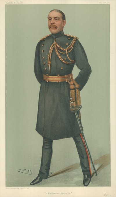 Bay William Dudley Ward, Kalıcı bir savaşçı, 30 Mayıs 1901, Vanity Fair karikatürü by Leslie Matthew Ward