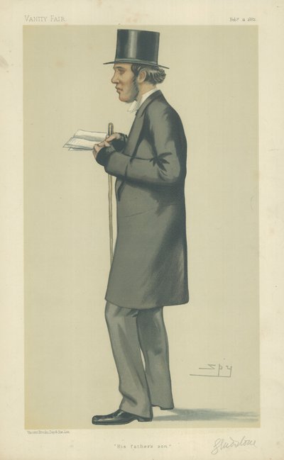 Bay William Henry Gladstone by Leslie Matthew Ward
