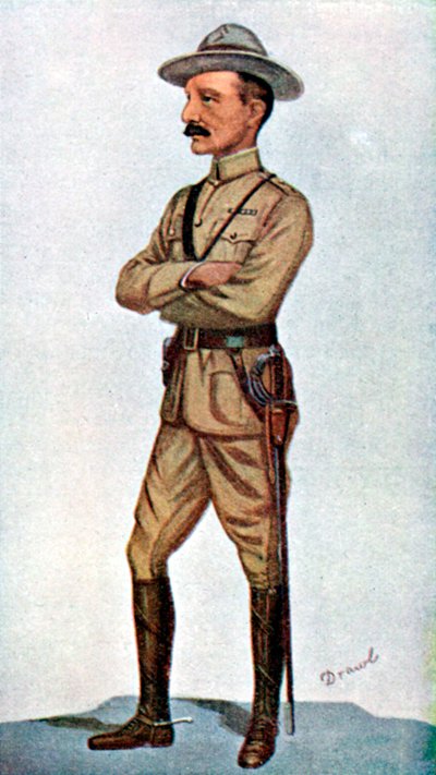 Robert Baden-Powell, İngiliz askeri, 1900. by Leslie Matthew Ward