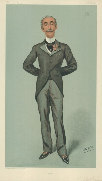 Sir Albert Edward Sassoon, Hyde, 1 Şubat 1900, Vanity Fair karikatürü by Leslie Matthew Ward