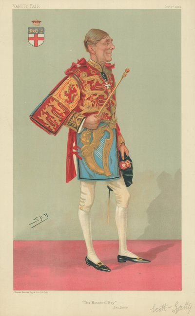 Sir Alfred Scott-Gatty, The Minstrel Boy, 1 Aralık 1904, Vanity Fair çizgi filmi by Leslie Matthew Ward