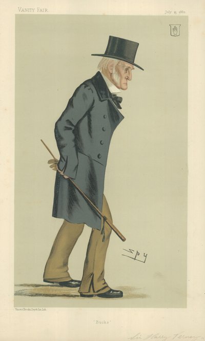 Sir Harry Verney, Bucks, 15 Temmuz 1882, Vanity Fair karikatürü by Leslie Matthew Ward