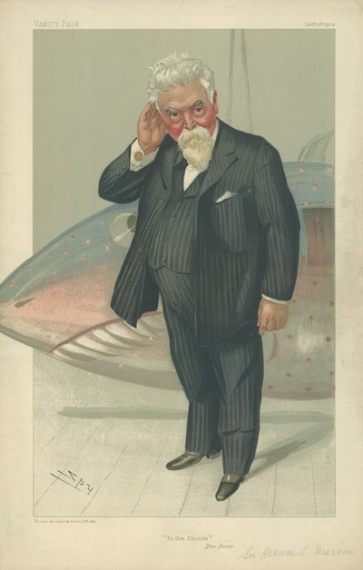 Sir Hiram Stevens Maksim by Leslie Matthew Ward