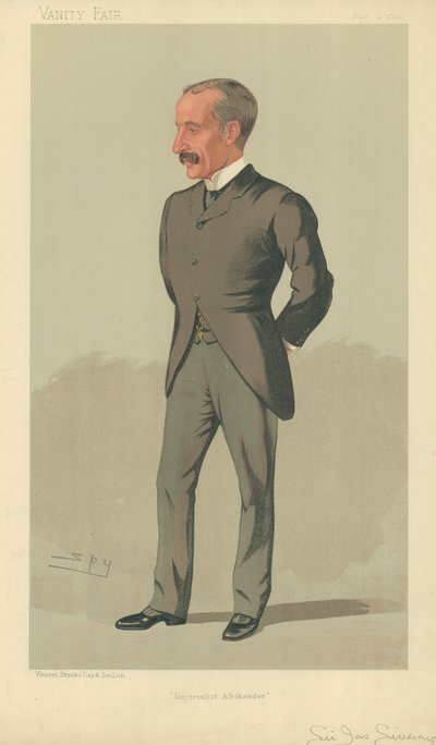 Sir James Sivewright, Emperyalist Afrikander, 1 Haziran 1893, Vanity Fair karikatürü by Leslie Matthew Ward