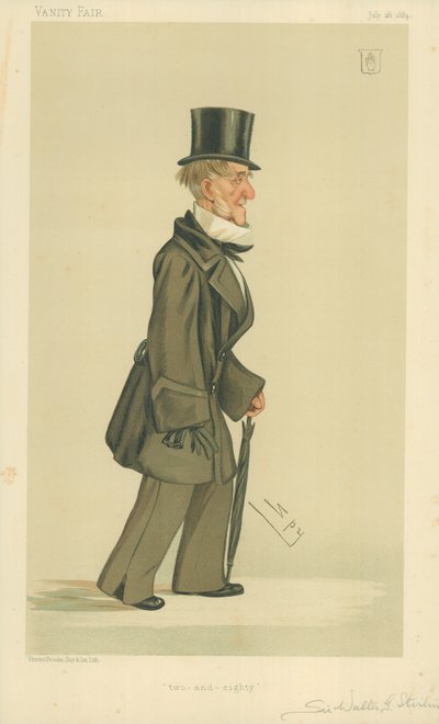 Sir Walter George Stirling, seksen iki, 26 Temmuz 1884, Vanity Fair karikatürü by Leslie Matthew Ward