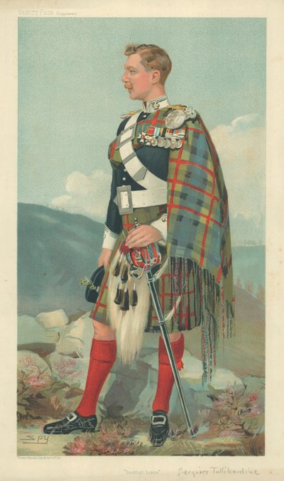 Tullibardine Markisi, İskoç Atı, 23 Mart 1905, Vanity Fair çizgi filmi by Leslie Matthew Ward