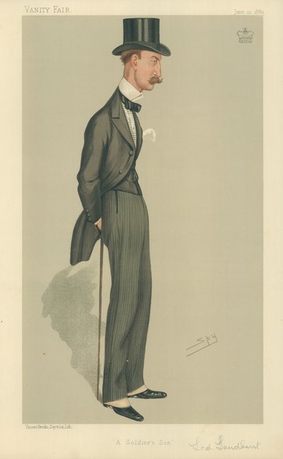 The Right Hon Lord Sandhurst, Bir askerin oğlu, 22 Haziran 1889, Vanity Fair çizgi filmi by Leslie Matthew Ward