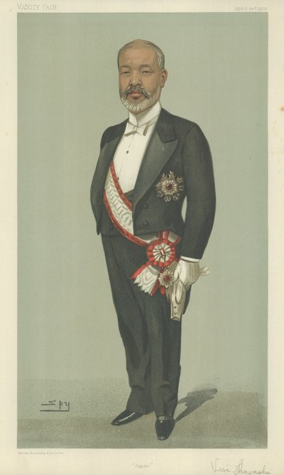 Viscount Tadasu Hayashi  by Leslie Matthew Ward