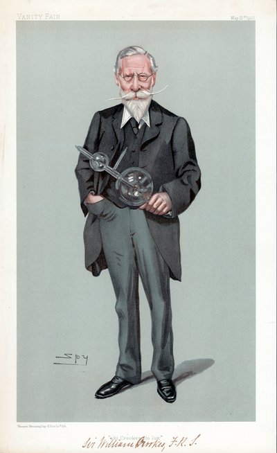 William Crookes, İngiliz fizikçi ve kimyager, 1903 by Leslie Matthew Ward