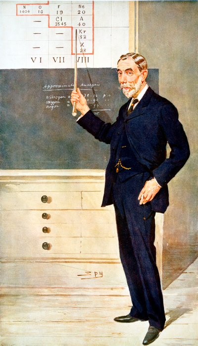William Ramsay, İskoç kimyager, 1908 by Leslie Matthew Ward