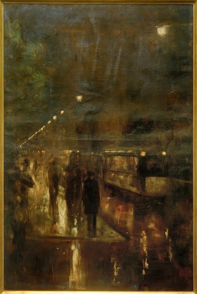 Gece Berlin (Nollendorfplatz) by Lesser Ury