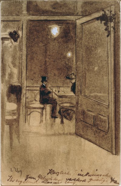 Kafe Bauer odası by Lesser Ury