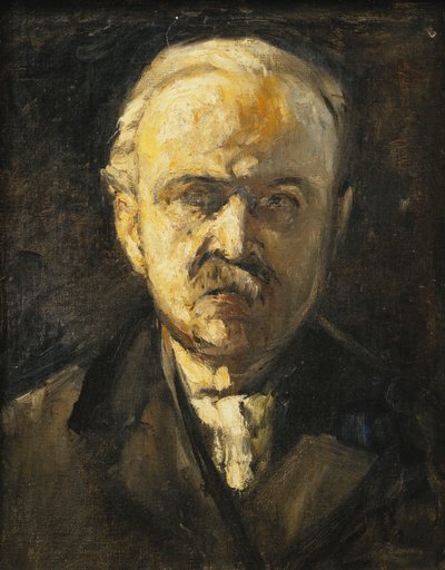 Otoportre; Kendi kendine eğitim, c. 1924 by Lesser Ury