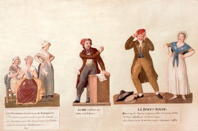 Jakoben Örücüler, Jakoben ve Kırmızı Bonnet (kağıt üzerine guaj boya) by Lesueur Brothers