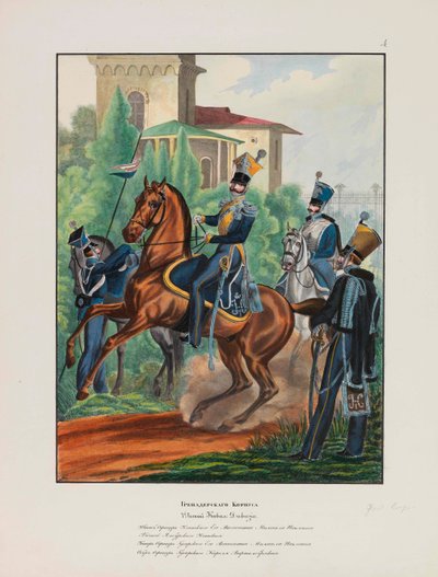 Rus İmparatorluk Ordusu, 1837-1839, Rus İmparatorluk Ordusu Üniformaları Grenadier Kolordu. by Lev Alexandrovich Belousov