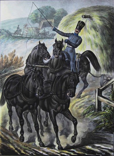 Muhafızların Asker Tedarik Tren Tugayı, 1829 by Lev Alexandrovich Belousov