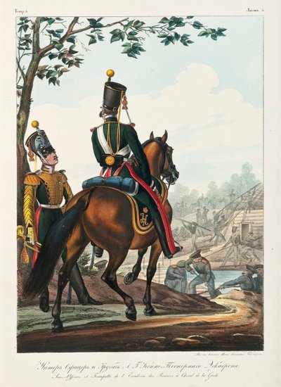 Süvari Pioneer Filosu Subayı altında, 1830-1840