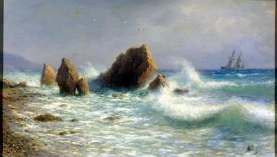 Livadia kıyısında, 1895. by Lev Felixovich Lagorio