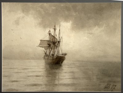 Yelkenli gemi, 1892 by Lev Felixovich Lagorio