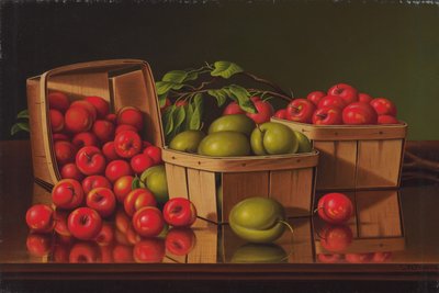 Erik Sepeti ile Natürmort (tuval üzerine yağlı boya) by Levi Wells Prentice