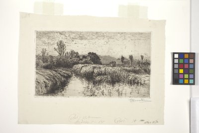 Martta Öğleden Sonra, Schleissheim, Bavyera (gravür) by Lewis Henry Meakin