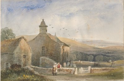 Elkstone Şapeli: suluboya resim, nd [?19th Century] by Lewis John Wood