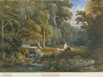 Greenway Bank: sulu boya ve [c 1830-1840] by Lewis John Wood