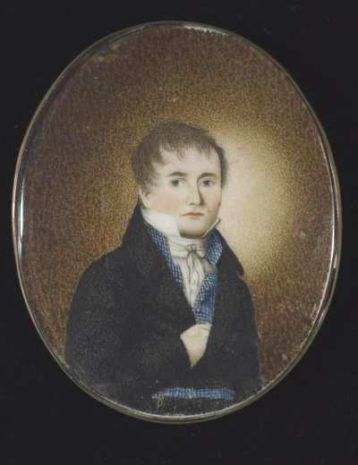Otoportre, c.1810-20 (fildişi üzerine suluboya) by Lewis Peckham