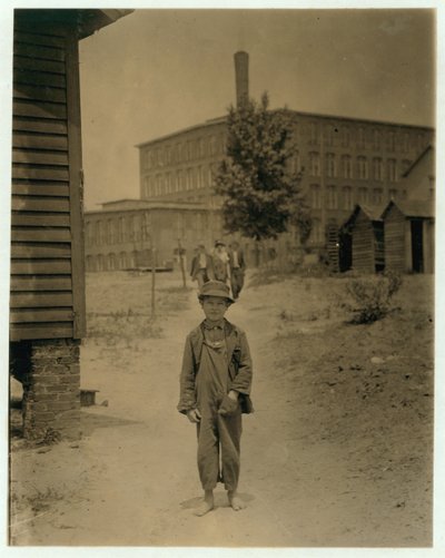 12 yaşındaki Eddie Norton, Saxon Mill, Spartanburg, Kuzey Karolina
