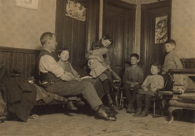 Home of Alfred Benoit in New Bedford, Massachusetts, a child sweeper at Bennett Mill and one of 11 children, 1912  by Lewis Wickes Hine