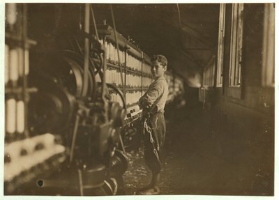 John Dempsey, 11 veya 12 yaşında, Jackson Mill, Fiskeville, Rhode Island