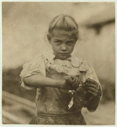 Rosie, 7 yaşında, okuma yazma bilmiyor, Varn und Platt Canning Company, Bluffton, Güney Karolina