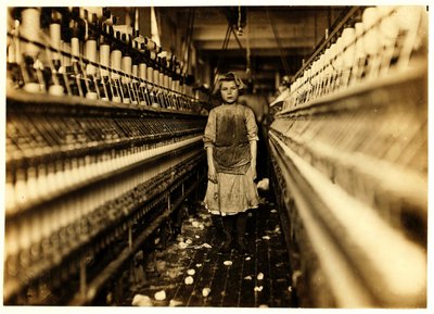 Spinner, Globe Cotton Mill, Augusta, Georgia, 1909 by Lewis Wickes Hine