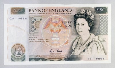 50 pound banknot by Unbekannt Unbekannt