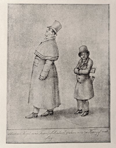 Avusturya, Viyana, Avusturyalı bariton şarkıcı Johann Michael Vogl ve besteci Franz Peter Schubert