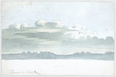 Luke Howard tarafından yapılan bulut çalışması, c 1808-1811 by Unbekannt Unbekannt
