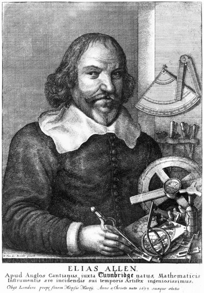 Elias Allen, matematikçi ve enstrüman yapımcısı, c 1630 by Unbekannt Unbekannt