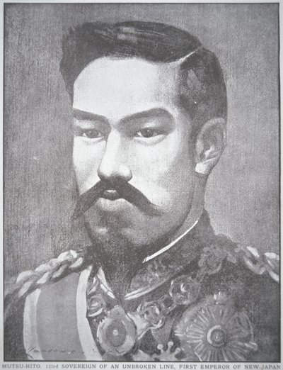 Japonya İmparatoru Mutsuhito (lito) by Unbekannt Unbekannt