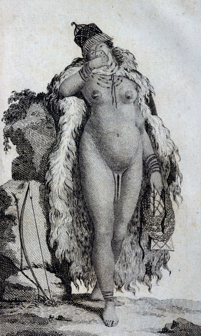 Etnik kadın Khoikhoi (Hottentots), Le Vaillant