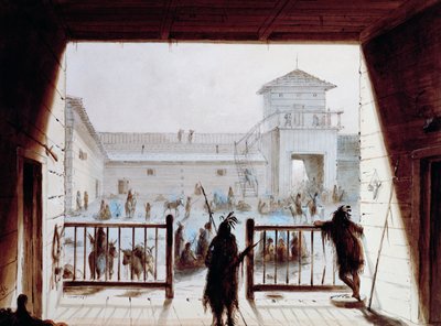 Fort Laramie, Alfred Jacob Miller (1810-1874), suluboya, ABD by Unbekannt Unbekannt