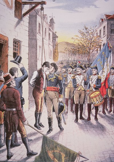 Fransız General Jean Sarrazin asılan İrlandalı asi Patrick Walsh