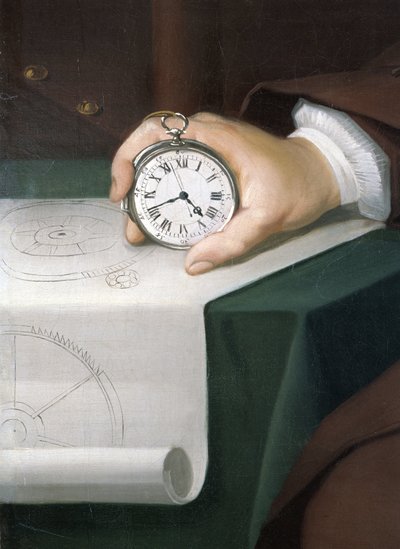 John Harrison, deniz kronometresiyle, c 1767 by Unbekannt Unbekannt