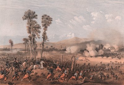 Kral Vittorio Emanuele II, Lombardiya, Palestro savaşı sırasında birliklere liderlik ediyor by Unbekannt Unbekannt